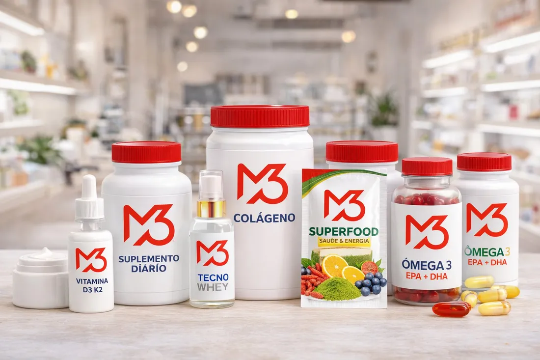 Linha completa de nutracêuticos com a sua marca